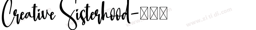 Creative Sisterhood字体转换